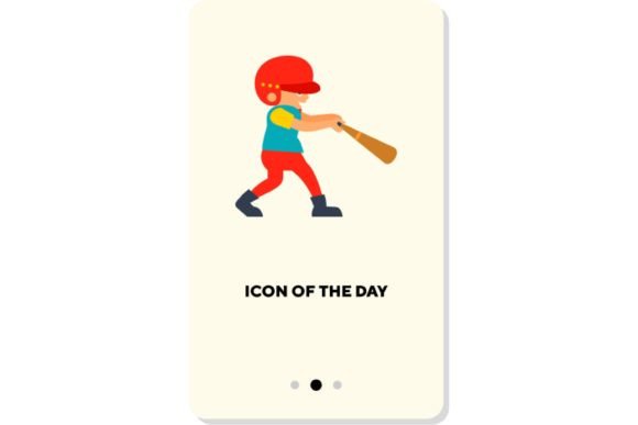 Baseball Flat Vector Icon: Evaluating the Baseball Play Symbol for Modern Web Design