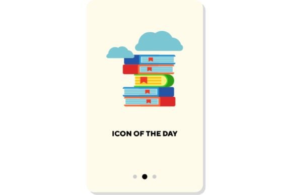Book Flat Icon: Stack, Magic, Old Textbook