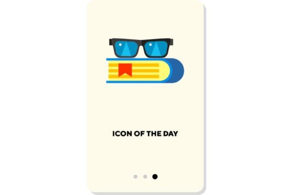 Books Flat Vector Icon: Book and Magnify for Modern Digital Education