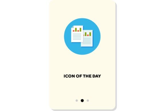Business Report Flat Vector Icon: Paper Documents for Modern Digital Design