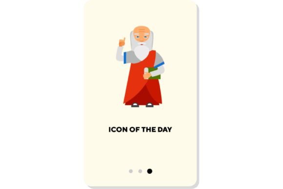 Evaluating the Religious Cult Flat Icon: Prophet Isolated Vector for Modern Design