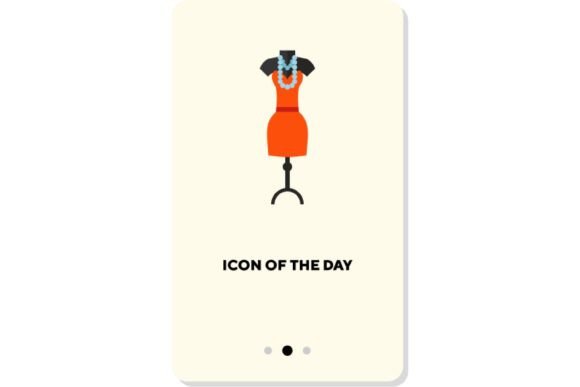 Integrating the Dresses Flat Icon: Woman, Cute, Fabric I into Modern Digital Design