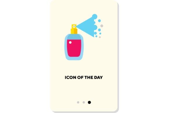 Perfumery Flat Icon. Cologne Bottle, Fra: A Visual Guide for Modern Web Design
