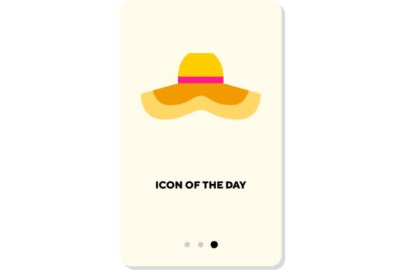 Seasonal Hat Flat Icon: Summer Hat Isola and the Art of Minimalist Visual Communication