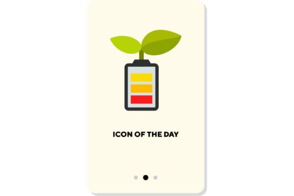Smart Planting Flat Icon. Greenery, Plan: Bridging Nature and Digital Design