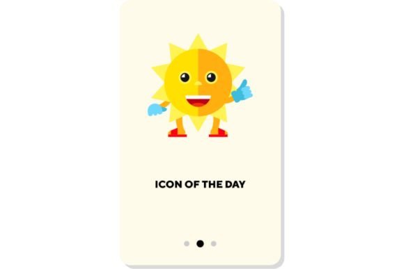Sun Symbol Flat Vector Icon