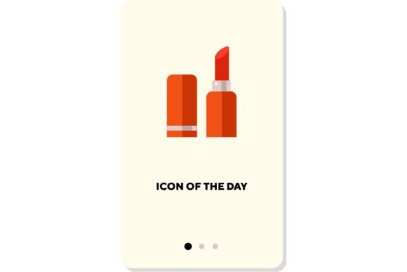 Vacation Appearance Flat Icon: Makeup & Leisure