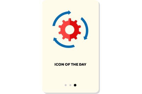 Workting Thin Flat Icon: Visual Clarity